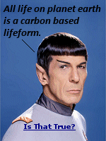 On ''Star Trek'' Mr. Spock referred to the humans aboard the spaceship as ''carbon based lifeforms'', and he was correct. Not just humans, but all life on earth is carbon based.